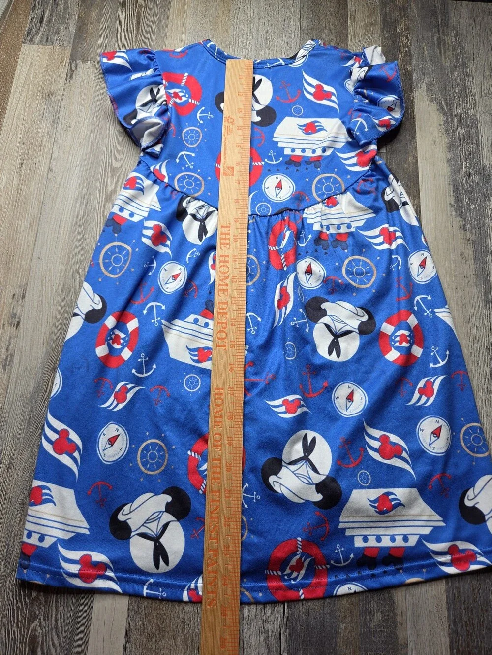Disney Cruise Line Dress DCL Flutter Sleeve Milk Dress 5-6T